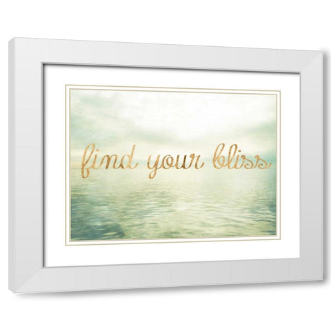 Water Bliss I White Modern Wood Framed Art Print with Double Matting by Quintero, Sonja