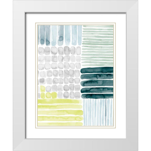 Aerial Abstract II White Modern Wood Framed Art Print with Double Matting by Popp, Grace