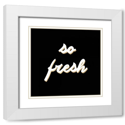 So Fresh White Modern Wood Framed Art Print with Double Matting by Hambly, Anna