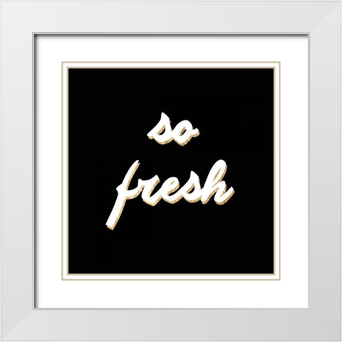 So Fresh White Modern Wood Framed Art Print with Double Matting by Hambly, Anna