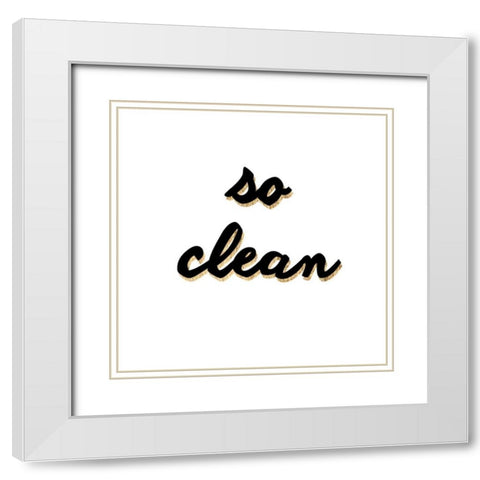 So Clean White Modern Wood Framed Art Print with Double Matting by Hambly, Anna