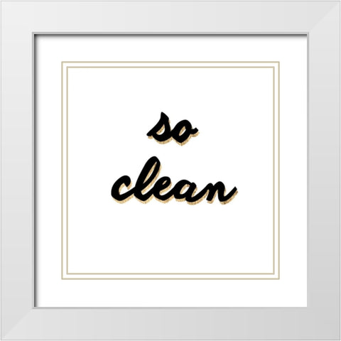 So Clean White Modern Wood Framed Art Print with Double Matting by Hambly, Anna