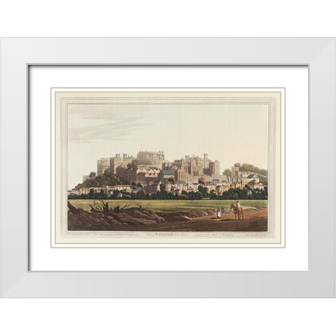 UA CH View of Windsor White Modern Wood Framed Art Print with Double Matting by Stadler, Joseph