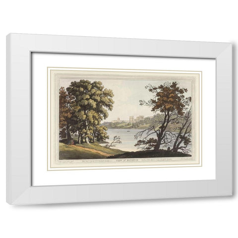 View at Blenheim White Modern Wood Framed Art Print with Double Matting by Stadler, Joseph