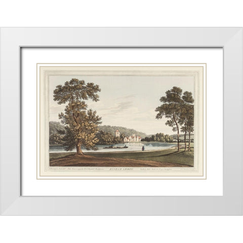 Bisham Abbey White Modern Wood Framed Art Print with Double Matting by Stadler, Joseph