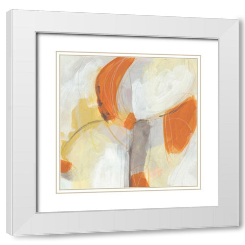 Ignite I White Modern Wood Framed Art Print with Double Matting by Vess, June Erica