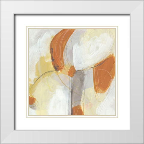 Ignite I White Modern Wood Framed Art Print with Double Matting by Vess, June Erica