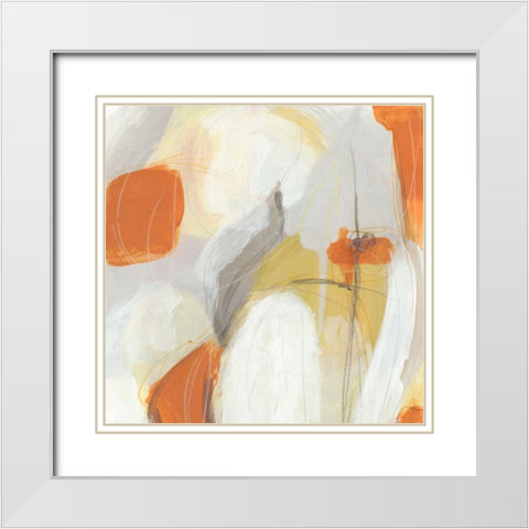 Ignite II White Modern Wood Framed Art Print with Double Matting by Vess, June Erica