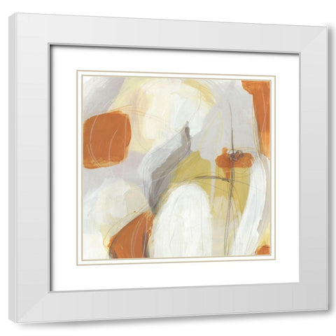 Ignite II White Modern Wood Framed Art Print with Double Matting by Vess, June Erica