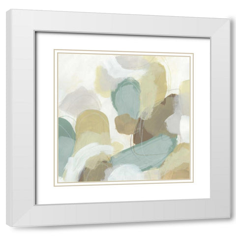 Subtle Synergy I White Modern Wood Framed Art Print with Double Matting by Vess, June Erica