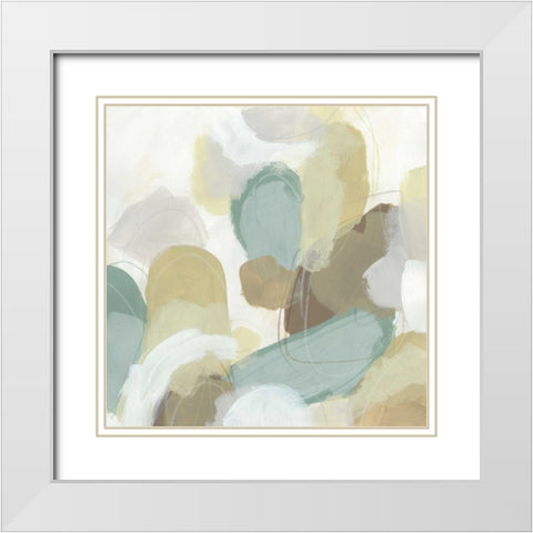 Subtle Synergy I White Modern Wood Framed Art Print with Double Matting by Vess, June Erica