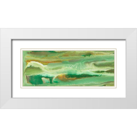 Kinetic Alignments I White Modern Wood Framed Art Print with Double Matting by Chandler, Sharon