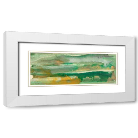 Kinetic Alignments II White Modern Wood Framed Art Print with Double Matting by Chandler, Sharon