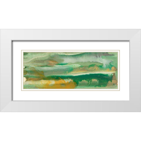 Kinetic Alignments II White Modern Wood Framed Art Print with Double Matting by Chandler, Sharon