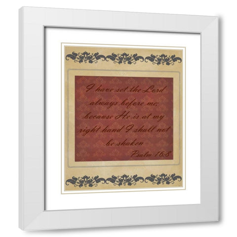 More Than Words IV White Modern Wood Framed Art Print with Double Matting by Studio W