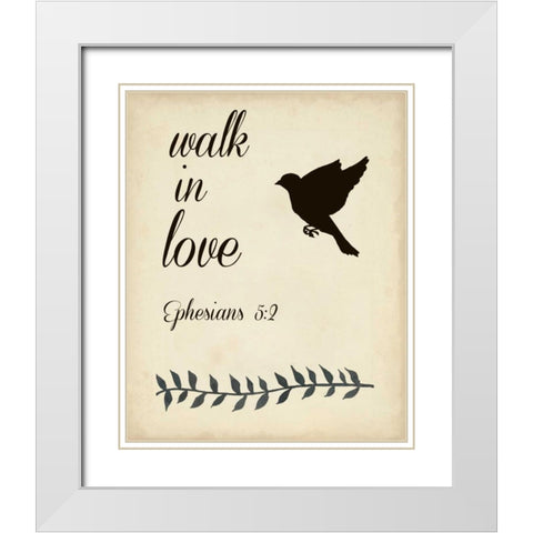 More Than Words VIII White Modern Wood Framed Art Print with Double Matting by Studio W