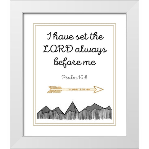 More Than Words XI White Modern Wood Framed Art Print with Double Matting by Studio W