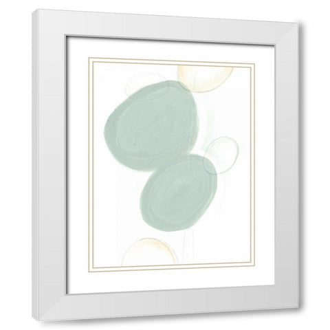 Implied Motif I White Modern Wood Framed Art Print with Double Matting by Vess, June Erica