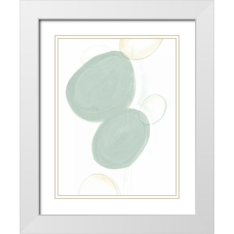 Implied Motif I White Modern Wood Framed Art Print with Double Matting by Vess, June Erica