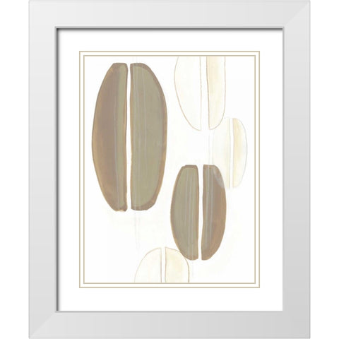 Implied Motif III White Modern Wood Framed Art Print with Double Matting by Vess, June Erica