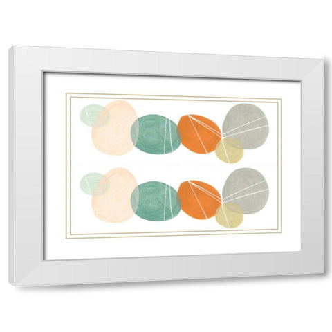 2-Up Interdependent I White Modern Wood Framed Art Print with Double Matting by Vess, June Erica