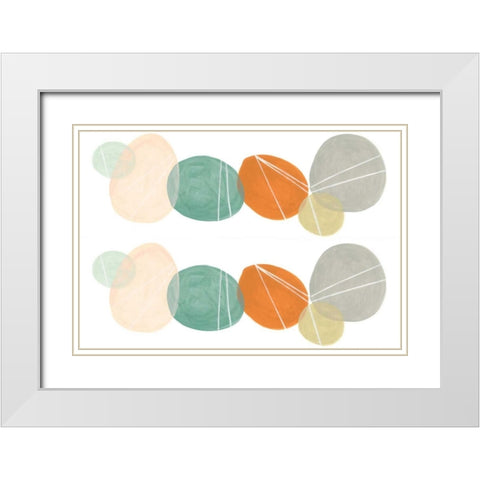 2-Up Interdependent I White Modern Wood Framed Art Print with Double Matting by Vess, June Erica