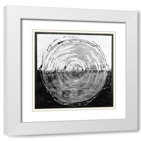 Fusion White Modern Wood Framed Art Print with Double Matting by Guthrie, Jenna