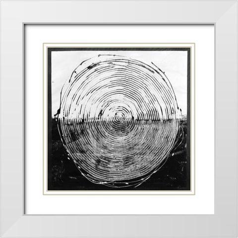 Fusion White Modern Wood Framed Art Print with Double Matting by Guthrie, Jenna