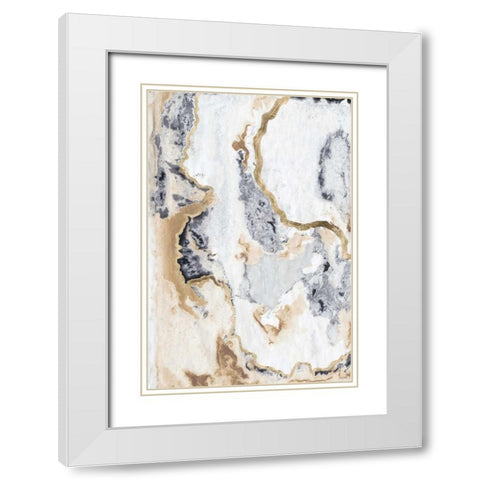 Cinder and Smoke I White Modern Wood Framed Art Print with Double Matting by Lam, Vanna