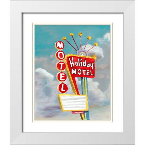 American Roadside IV White Modern Wood Framed Art Print with Double Matting by McCavitt, Naomi