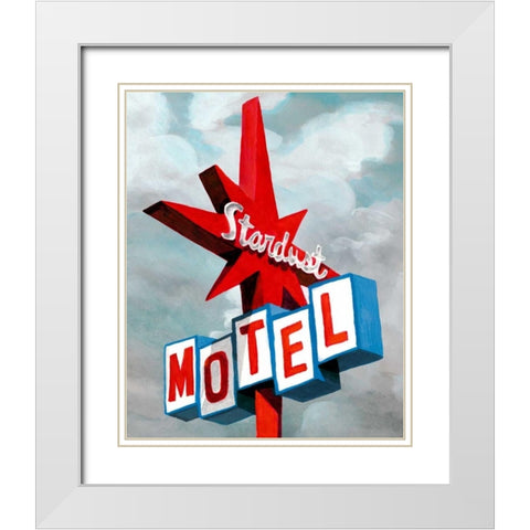 American Roadside VI White Modern Wood Framed Art Print with Double Matting by McCavitt, Naomi
