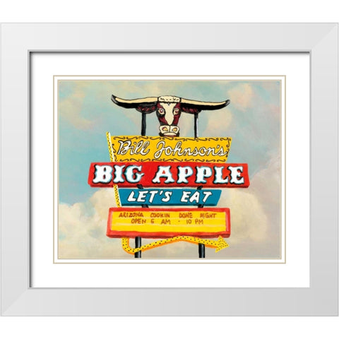 American Roadside VII White Modern Wood Framed Art Print with Double Matting by McCavitt, Naomi