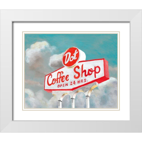 American Roadside VIII White Modern Wood Framed Art Print with Double Matting by McCavitt, Naomi