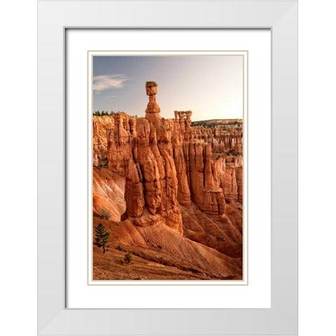 Thors Hammer White Modern Wood Framed Art Print with Double Matting by Head, Danny