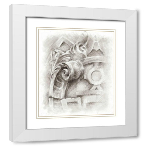 Frieze Study I White Modern Wood Framed Art Print with Double Matting by Harper, Ethan