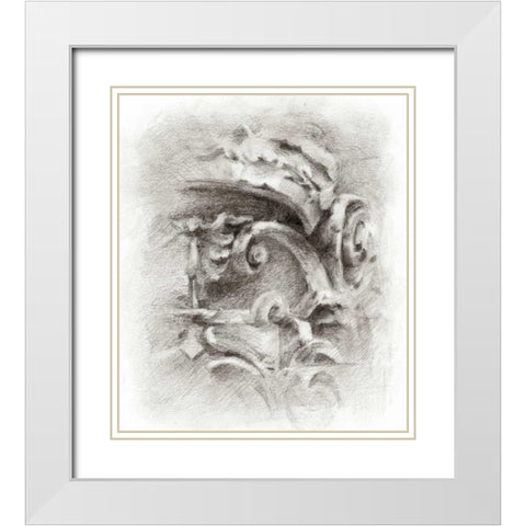 Frieze Study II White Modern Wood Framed Art Print with Double Matting by Harper, Ethan