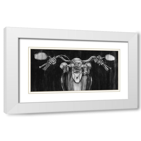 Looking Forward I White Modern Wood Framed Art Print with Double Matting by Harper, Ethan
