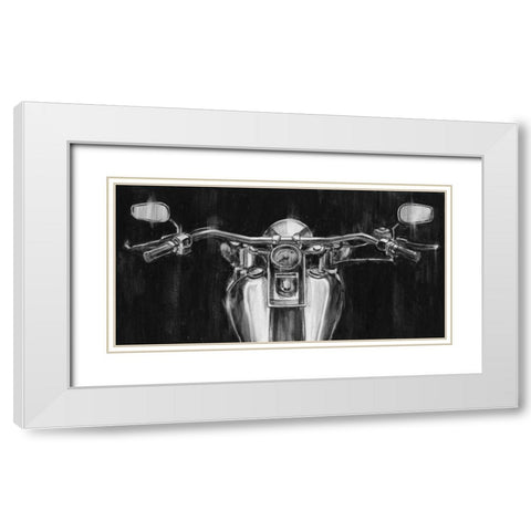 Looking Forward II White Modern Wood Framed Art Print with Double Matting by Harper, Ethan