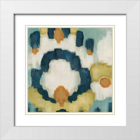 Cascade I White Modern Wood Framed Art Print with Double Matting by Vess, June Erica