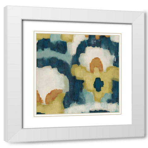 Cascade II White Modern Wood Framed Art Print with Double Matting by Vess, June Erica