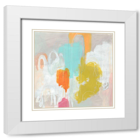 Samba I White Modern Wood Framed Art Print with Double Matting by Vess, June Erica