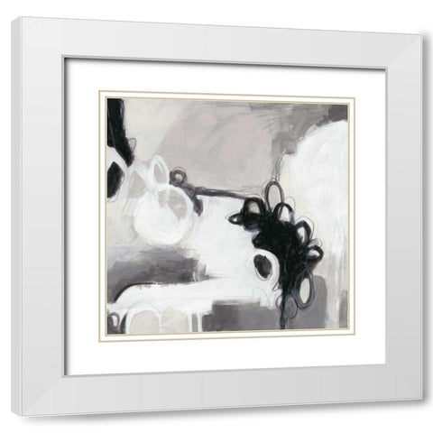 Inflexion II White Modern Wood Framed Art Print with Double Matting by Vess, June Erica