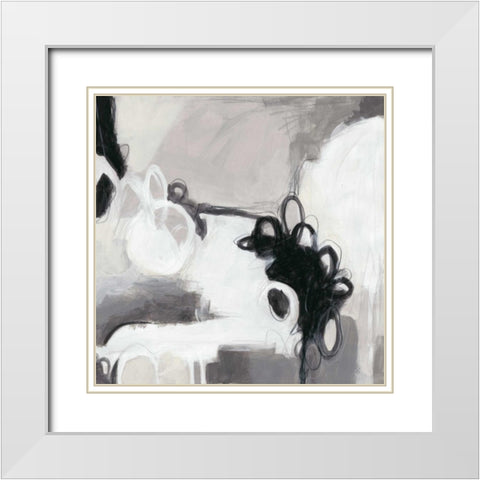 Inflexion II White Modern Wood Framed Art Print with Double Matting by Vess, June Erica