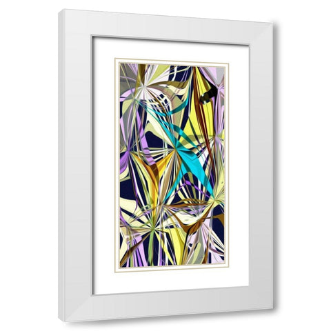 Access I White Modern Wood Framed Art Print with Double Matting by Burghardt, James