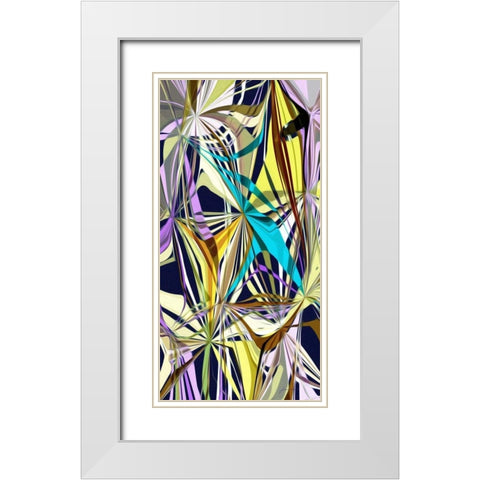 Access I White Modern Wood Framed Art Print with Double Matting by Burghardt, James