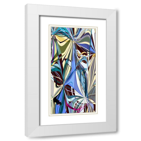 Access II White Modern Wood Framed Art Print with Double Matting by Burghardt, James