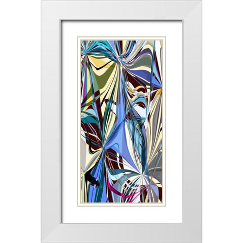 Access II White Modern Wood Framed Art Print with Double Matting by Burghardt, James