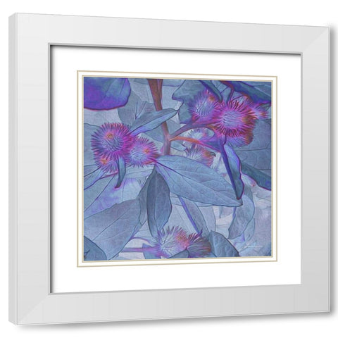 Prickley Tiles IV White Modern Wood Framed Art Print with Double Matting by Burghardt, James