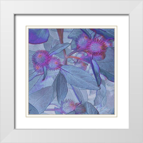 Prickley Tiles IV White Modern Wood Framed Art Print with Double Matting by Burghardt, James