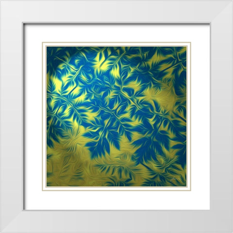 Under Brush I White Modern Wood Framed Art Print with Double Matting by Burghardt, James